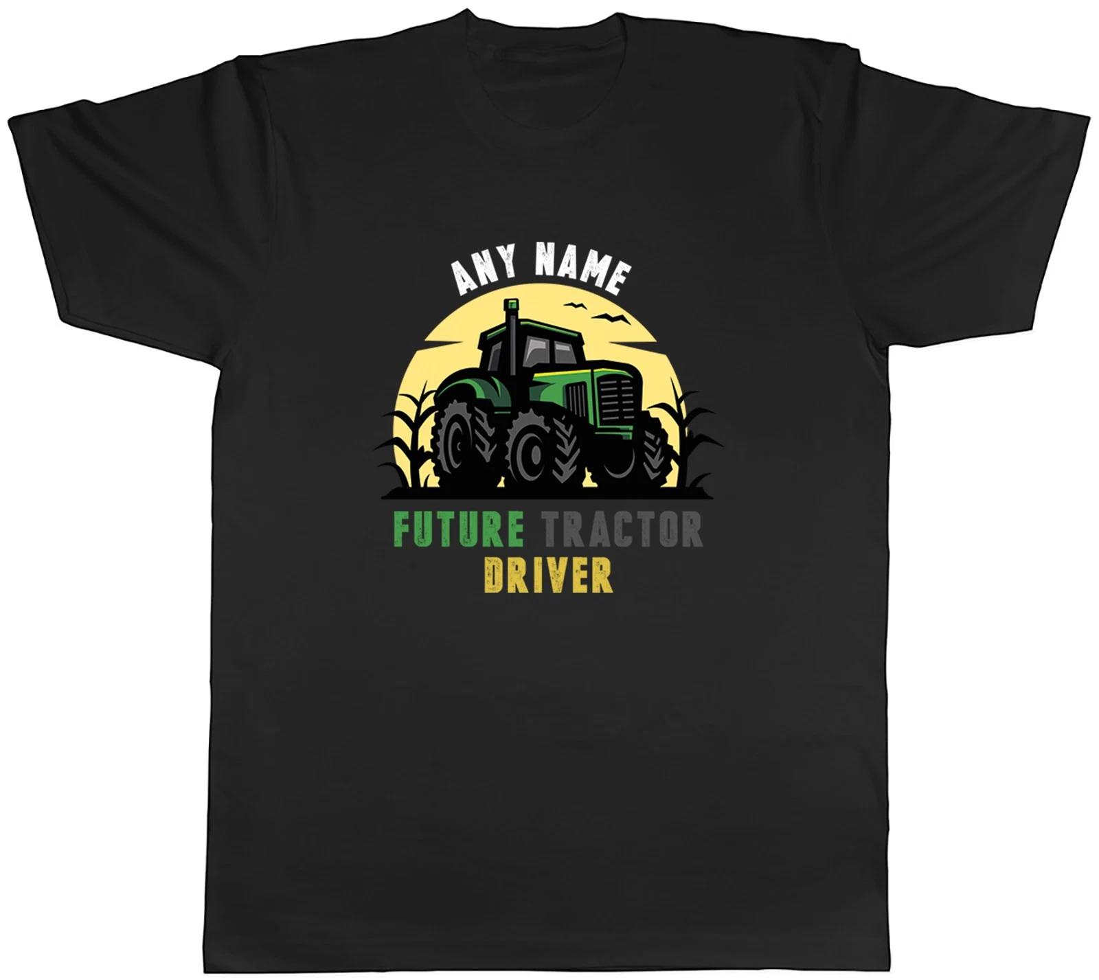 Personalised Future Tractor Driver Farming Farm Mens T-Shirt Tee Gift Top XS