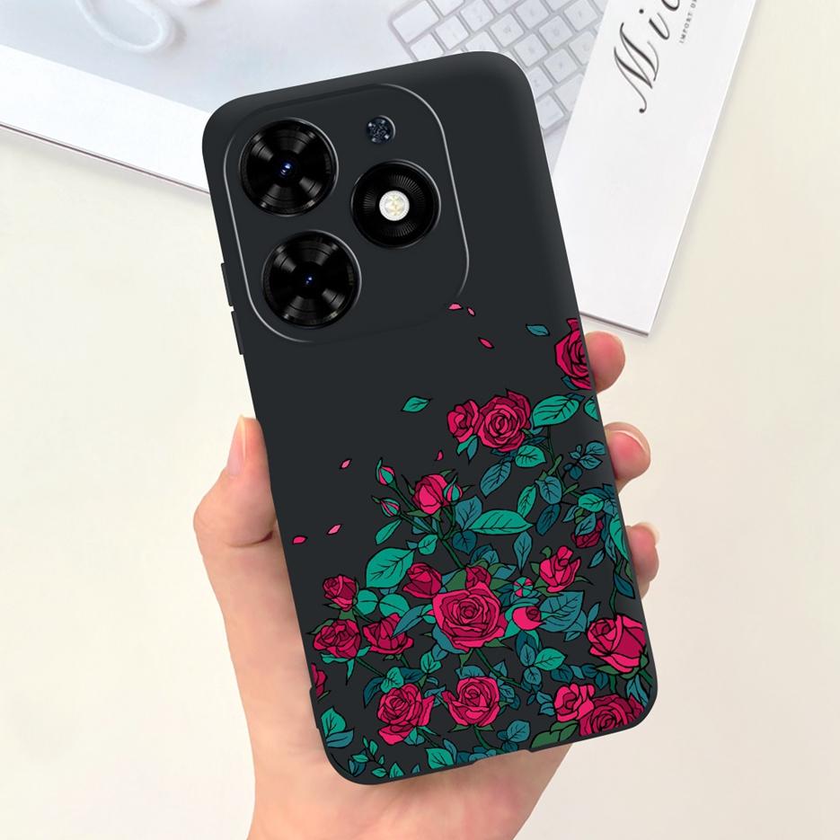 For Tecno Spark Go 2024 Case BG6 New Fashion Candy Painted Cover Soft TPU Phone Case For Tecno Spark Go 2024 Fundas 6.6'' Bumper