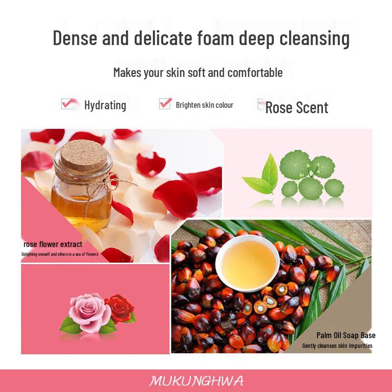 Wujinhua Rosen Schönheitsseife 3er-Pack