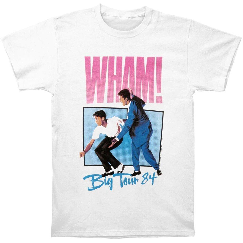 The Big Tour 1984 by 80s Pop band Wham T-shirt George Michael Andrew Ridgeley M