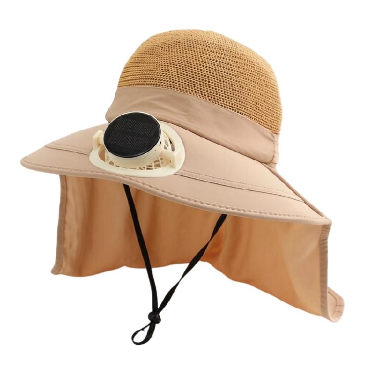 Fashion Solar Fan Cap Light Weight Cooling Fan Hat Large Eave Sunshade Cap For Outdoor Enthusiast Hot Weather Use