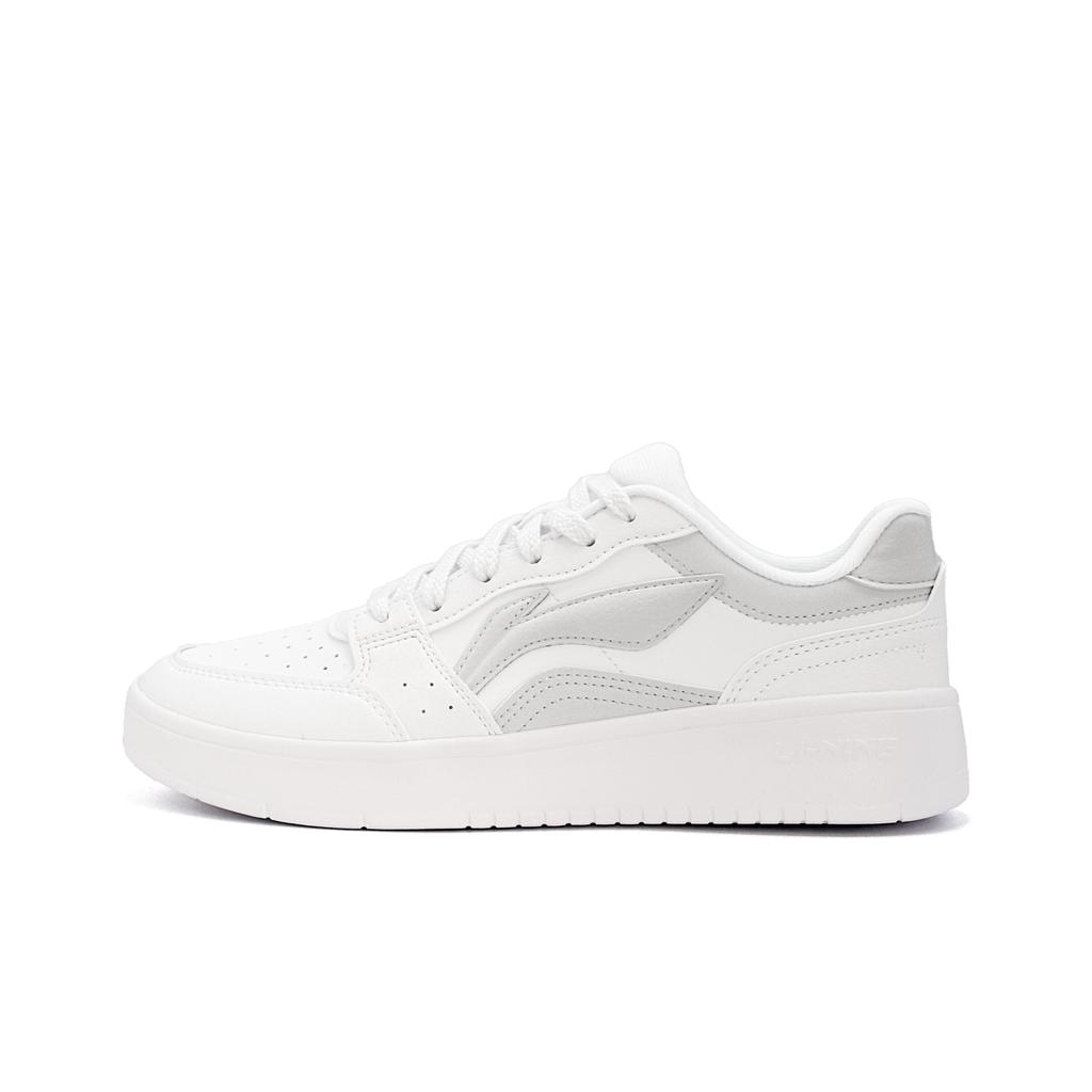 Li Ning Sycee Slip Resistant, Abrasion Resistant, Height Increasing Low top Skateboard Shoes Men's White Gray AGCT339-6(Team471-)
