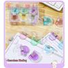 Colorful Transparent D-Type Universal Mini Clip for Documents and Photos