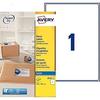 Étiquettes d'expédition - AVERY - 15 étiquettes - 199,6 x 289,1 mm - Papier traité - Compatible jet d'encre