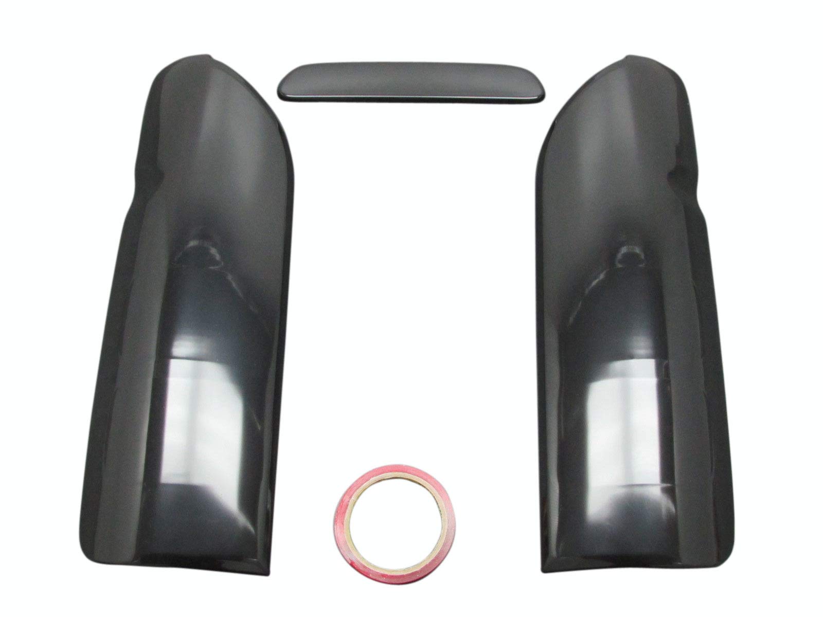 

BRIGHTZ Smoked Tail Light Cover Smoked High Mount Cover Set for Toyota Hiace Wide and Compatible with and 3rd Generation Toyota Hiace & (Types I, II,