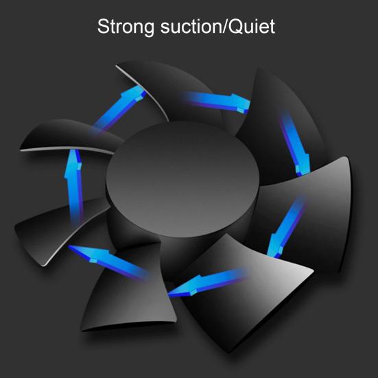 USB Fly Trap Light with 7 Blades Fan Silent UV Light Fly Catcher Home Indoor Outdoor Physical Fly Control Device LED Small Flying Animals Catching