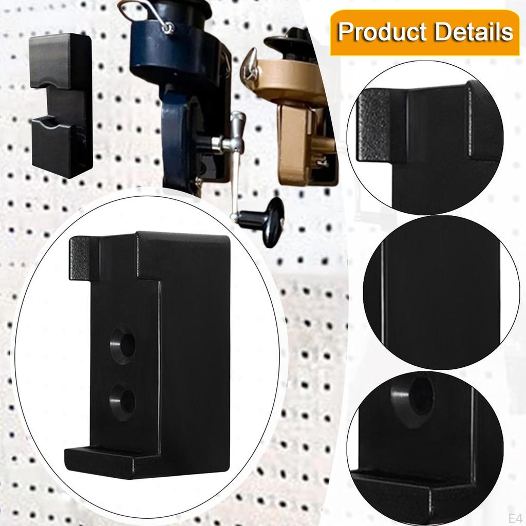 Fishing Reel Holder Display Stand Efficient Wall Mounted Home Garage Organization Accessories