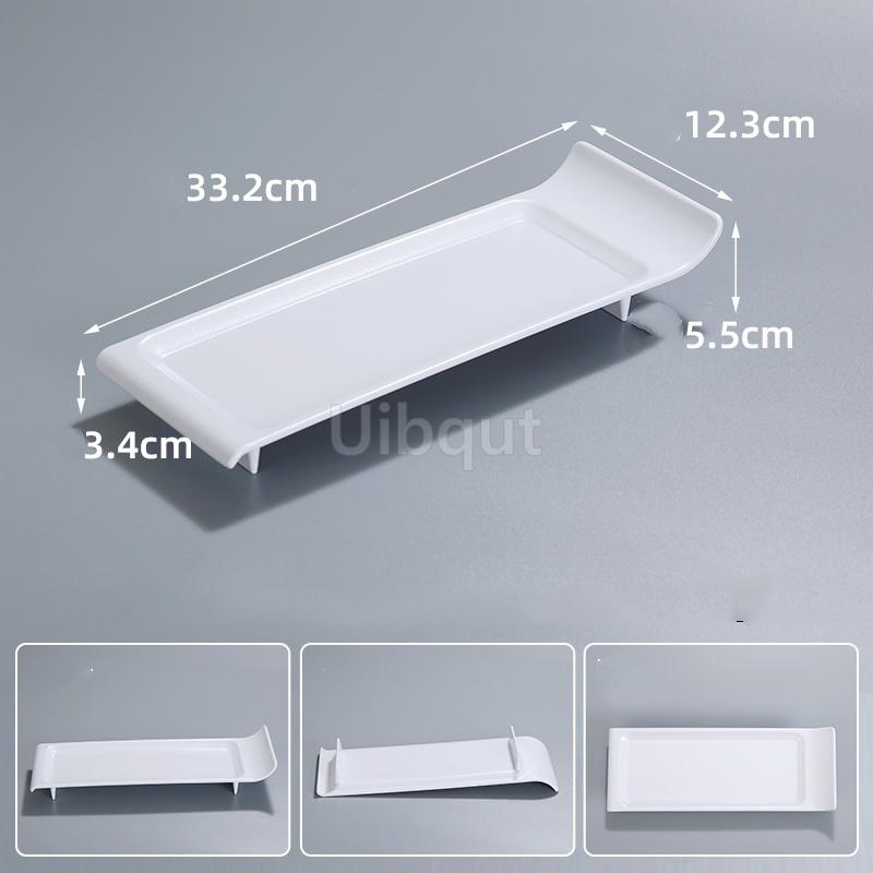 Melamine hot pot beef mutton roll plate steak dish creative barbecue tableware long rectangle seafood sushi sashimi long tray