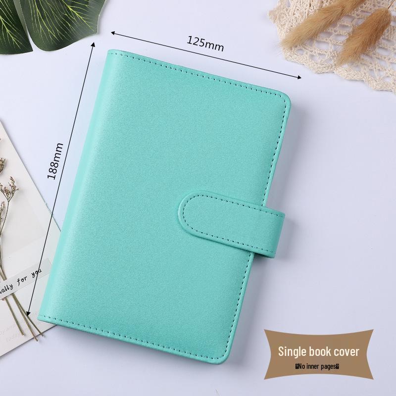 Cross-Border Macaron PU Leather Binder Notebook: Detachable Diary & Budget Book.