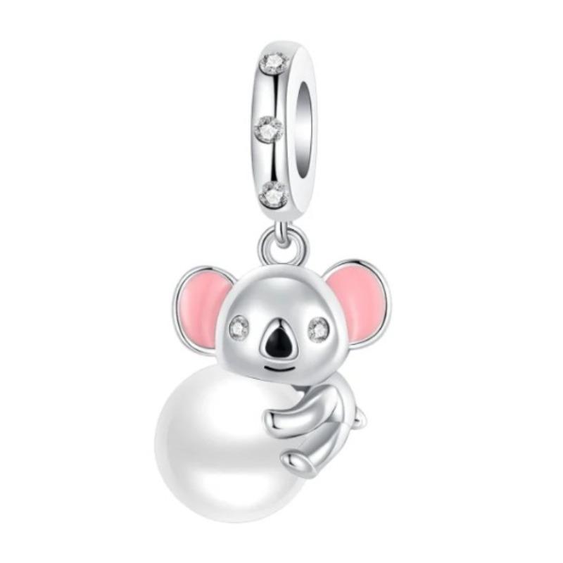 Animal Charms Copper Bear Rabbit Dog Panda Elephant Pig Kapibala Beads Pendants Fit Bracelet Diy Fine Jewelry Gift