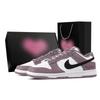 Dunk Purple Taro Fish Print, Heart Box Abrasion Resistant Low Top Skateboard Shoes Unisex Purple DV0833-112(Team773--)