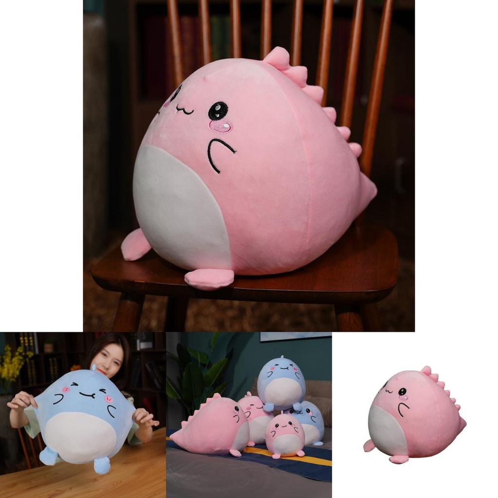 Squishmallow Dinosaur Plush Toy Super Soft Short Plush Blue/pink 20cm/7.87in