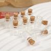 DIY Transparent Leere Nachrichtenflaschen Mini Glasflasche mit Korken Geburtstag Hochzeit Xmas Party Decor Favors Großhandel
