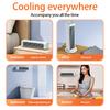 Silent Fan Office Home Air Cooler Strong Wind Wall Hanging Fan Summer Cooling Leafless Air Conditioner Fan Eary Wall Mounted