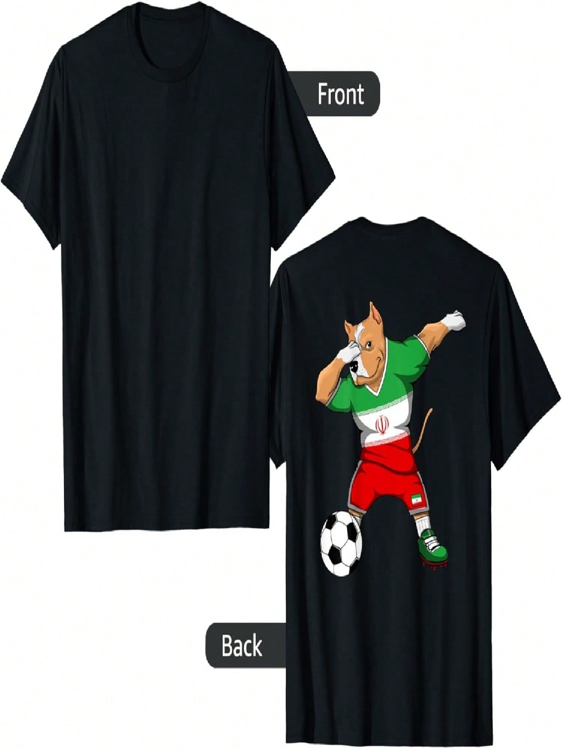 Dabbing Pitbull Dog  Soccer Fans Jersey  Football T-Shirt S разноцветный