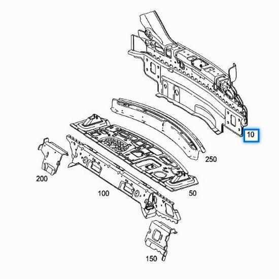 Mercedes-Benz W204 C200 Rear Panel Replacement (2046401771)