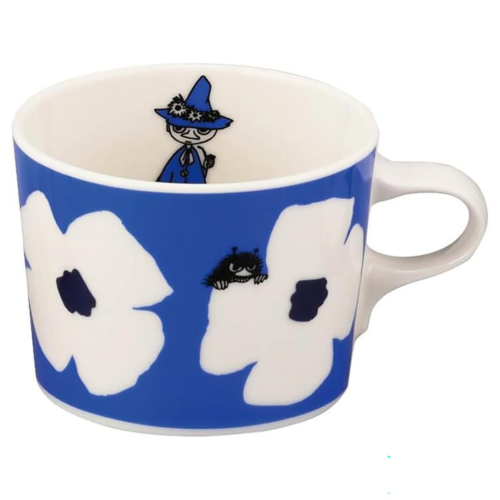 Yamaka Shoten Moomin "Kukat" Mug, 260ml, Diameter: Approx. 10 X 7cm, Snufkin Design, Blue, Gift for Women, Birthday, Tableware, Goods, MM10003-11