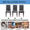 Genina Chair Covers Stretch Set Of 1/4/6 Waterproof Dust-proof Easy To Clean Apply To Dining Room Office Hotel Restaurant