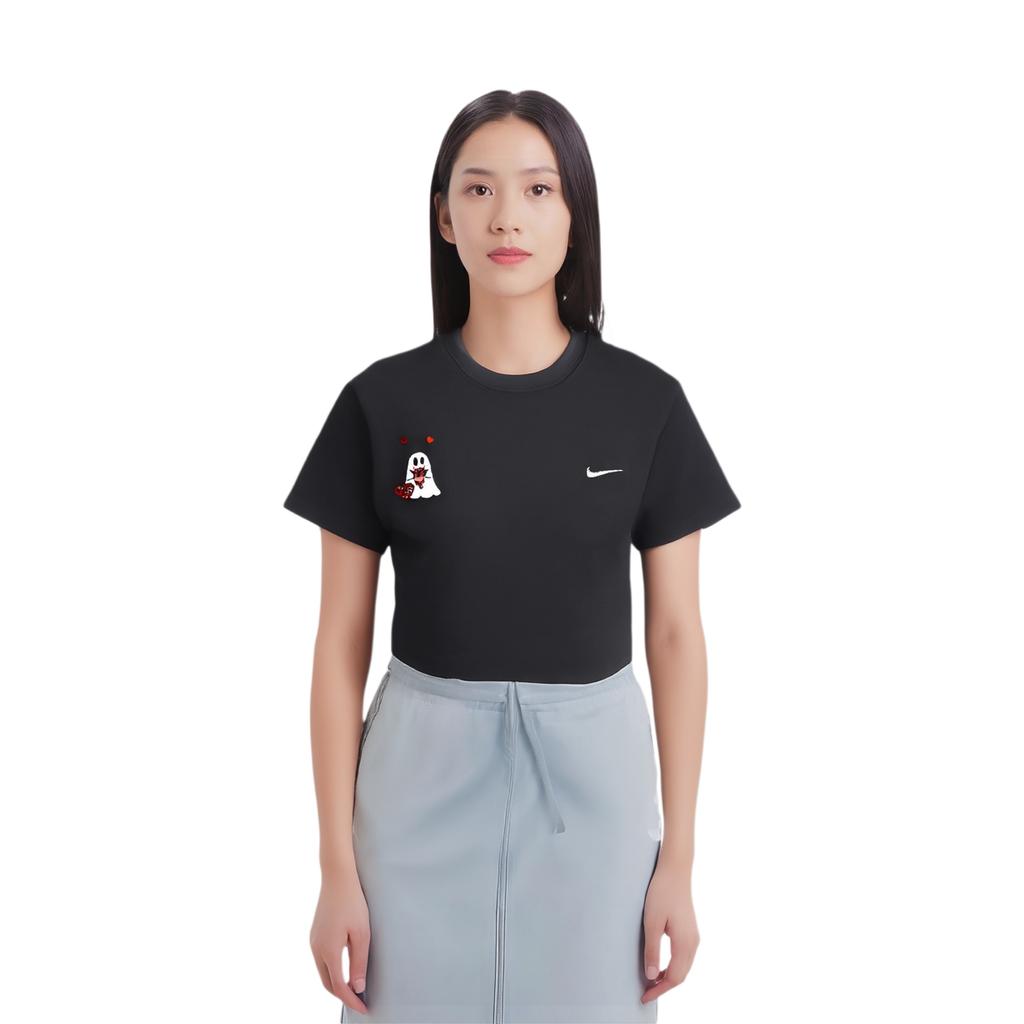 Nike Vêtements de sport Outdoor Respirant Mignon Logo Brodé Fantôme Col Rond Décontracté Coupe Droite T-shirt Manches Courtes BV0508-010(TEAM702-BV4)