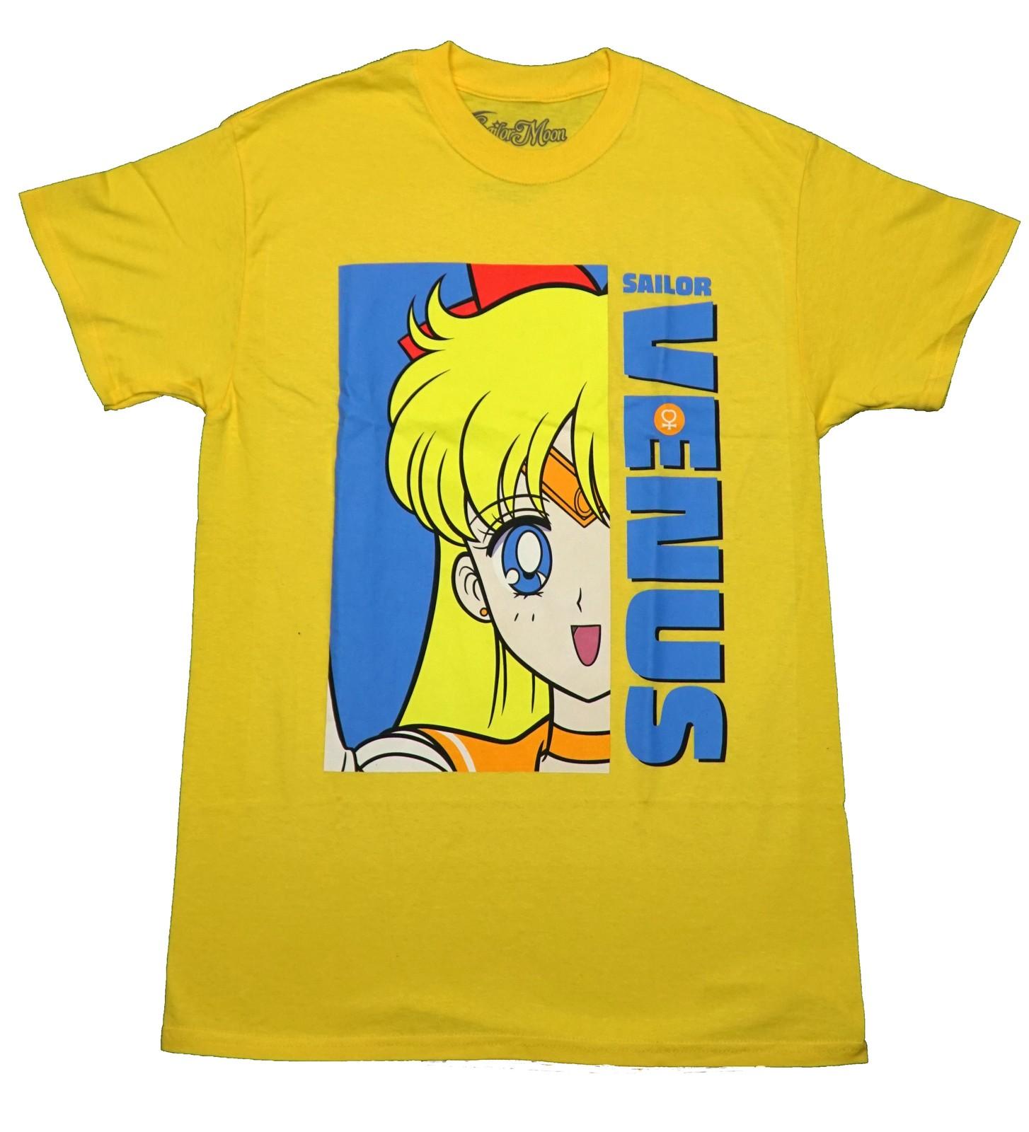 Sailor Moon New Adult T-Shirt - Half Profile Picture of Sailor Venus S