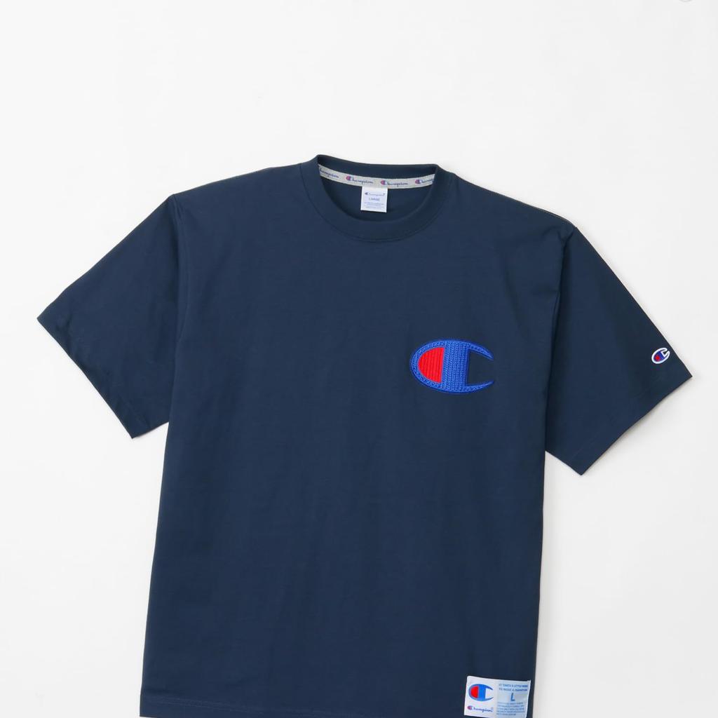 Champion Short Sleeve Crew USA Big Garment T-Shirt, Neck, 100% Cotton, Made, Logo, Patch, Wash, C3-B313-370-L-25SS