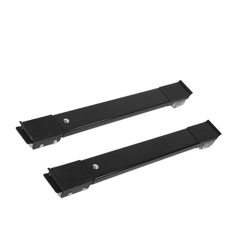 2PCS Refrigerator Mobile Base Universal Washing Machine Stand Adjustable Length Roller Stand Labor-Saving Furniture Moving Base 12 inch чёрный