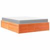Lit avec matelas - Maison Exclusive - 140x200 cm - Bois massif de pin - Design intemporel