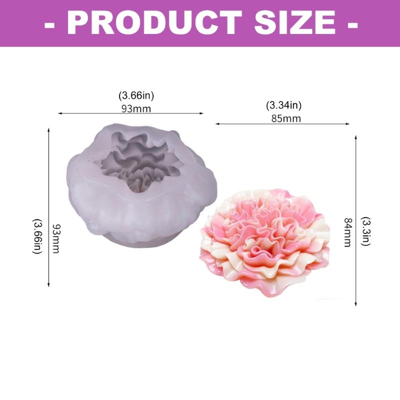 Silicone Carnations Cake Molds With 3D Flower Design For Realistic Cake Decorations Multipurpose And Easy Demolding.
