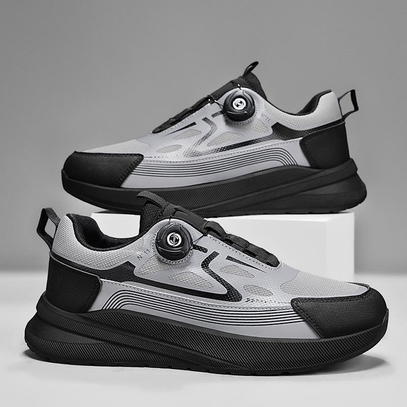 New Men's Shoes Fly-woven Breathable Mesh Men's Shoes Soft-soled Wear-resistant Sports Shoes Casual Outdoor Hiking Shoes Shoes