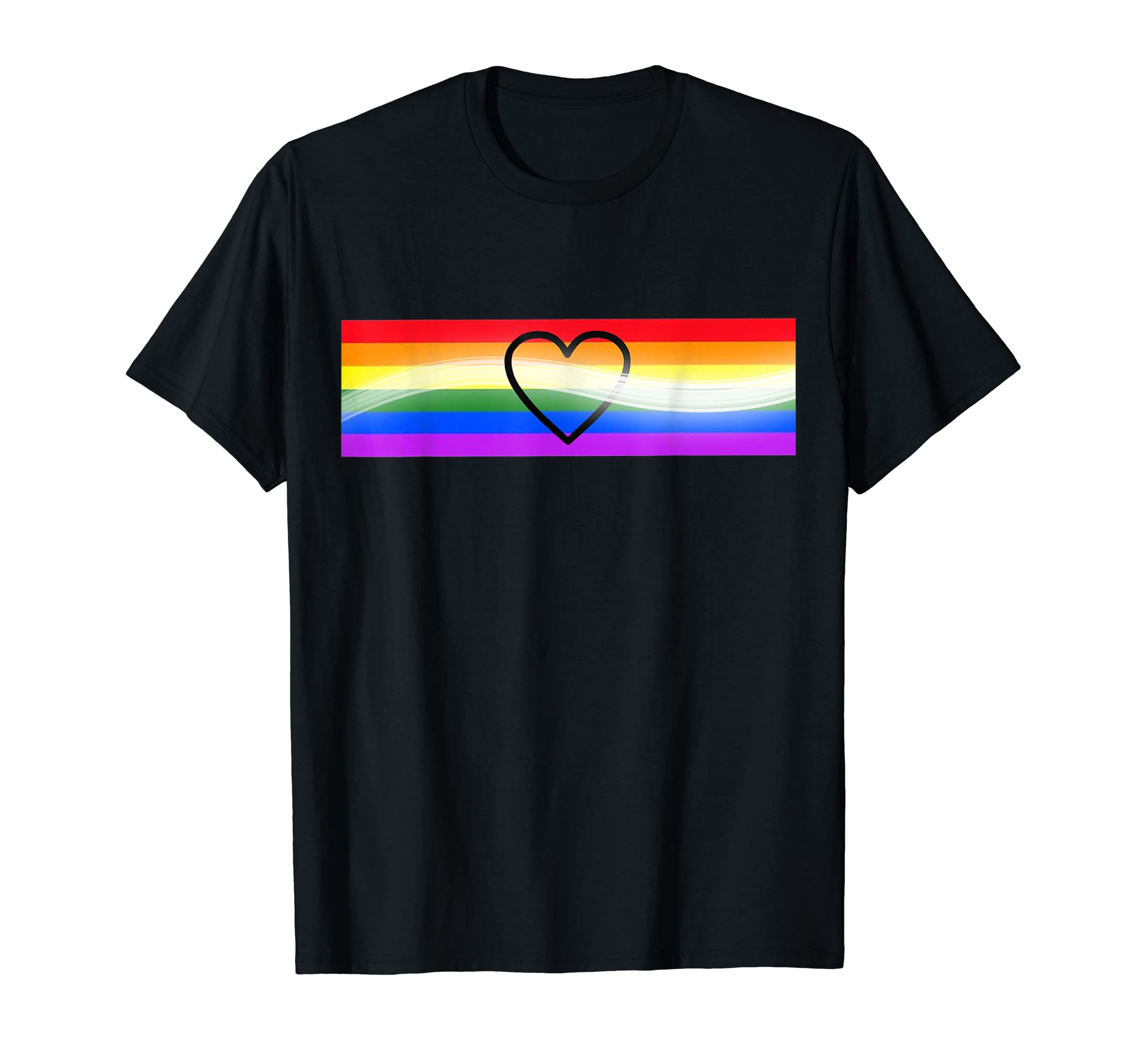 

Gay Pride Rainbow Light Beam Equality Love T-shirt wins! T-shirt чорний