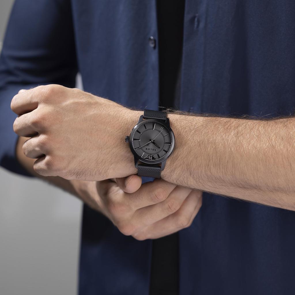 Uhr RAHO Schwarzes Zifferblatt Edelstahlarmband PEWJG0005003 [POLICE][Authentisch] Herren