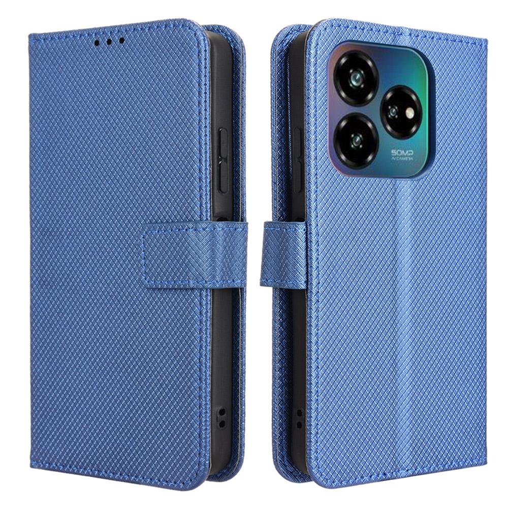 For ZTE nubia V60 Design/Blade V60 Design Case PU Leather Diamond Texture Wallet Phone Cover