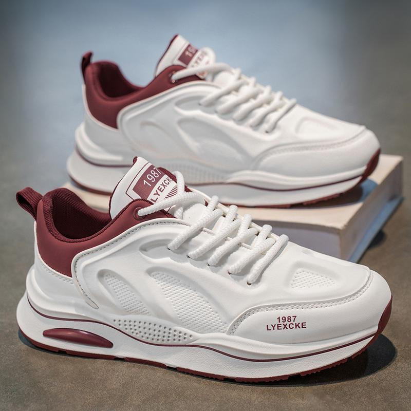 New Fashion Men 's Four Seasons Comfortable Thick Sole Shoes Students BoysTrending Soft Sole Breathable Casual Running Sneakers