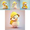Cartoon Gelbe Ente Mit Hut Autoanhänger Mit Acryl Flache Oberfläche Design Für Auto Innenraum Dekoration