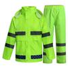 High-Visibility Raincoat & Pants Set for Traffic Safety & Rescue Duties