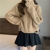 Fringed Turtleneck Knitted Pullovers for Women Autumn Winter Korean Design Ladies Sweater Solid Color Versatile Clothes