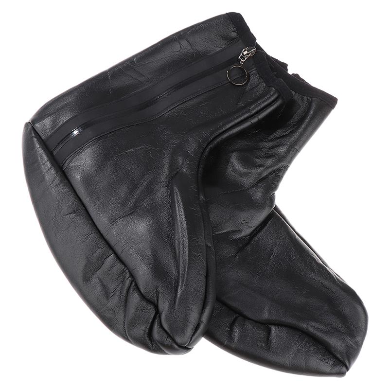 1 Paio di Calzini Caldi Unisex Invernali Caldi in Pelle con Velluto Plus Ispessiti Termici con Zip per Interni Morbidi Antiscivolo Calzini in Pelle