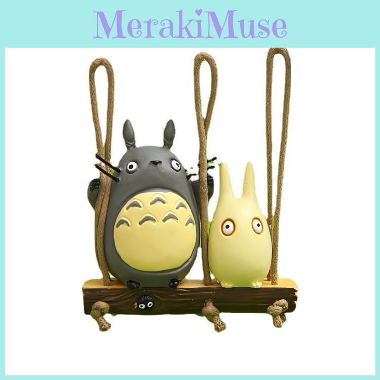 My Neighbor Totoro Swing Cat Scene Mini Model Ornament For Party Decoration