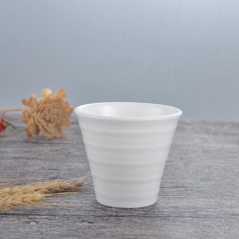 Ren Vit Keramisk Te kopp