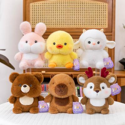 Q Version Cute Pet Animal Capybar Plush Toy Claw Machine Rabbit Wedding Event Throwing Deer