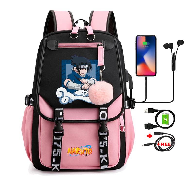 Anime Backpack for Teen Student Schoolbag Men Women Leisure Usb Travel Bag Boy Girl Back To School Backpack Rucksack