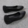 Flat-soled single shoes, new pointed-toed shallow-mouth Doudou shoes, nurse shoes, soft-soled comfortable small leather shoes