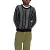 Stussy FW22 Striped Crew Neck Pullover Sweater Unisex Sweater Black 117148