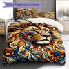 Cartoon Pattern Bedding Quilt Set Quilt Cover Pillowcase Home Decoration Birthday Gift (1 * Duvet Cover + 2 * Pillowcase, Without Core)