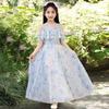 Loose Girls Chiffon Floral Dress Teenagers Children Princess Dress Summer Kids Dresses  Students