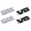 3d Chrome Black Logo V6 V8 Emblem Decals For Toyota Camry DFGHSTY6 Highlander Land Cruiser Fender Trunk V8 V6 Badge Sticker Accessories