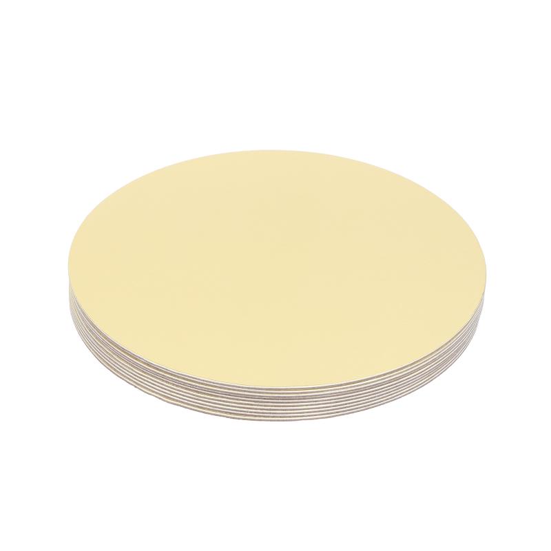 Cake Boards 10 Pcs Golden Round Non-slip Durable Cardboard Cake Supports for Home Baking Birthday Wedding Banquet Dessert Display