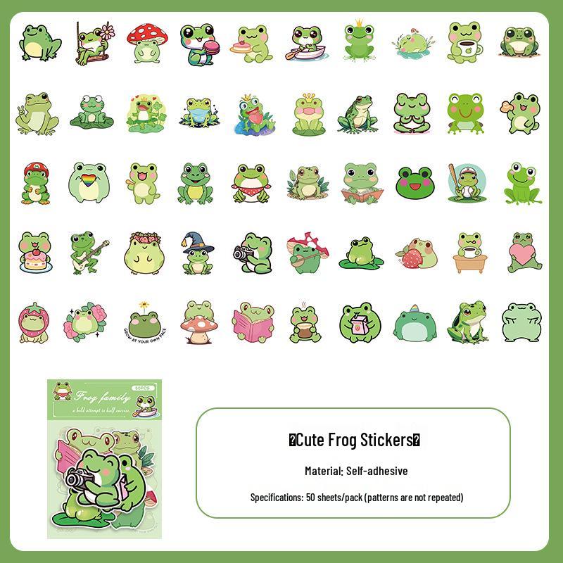 50 Cartoon Stickers: INS Style Cute Diary & Journal Decorations for Kids