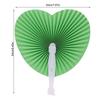 1Pc Wedding Heart-Shaped Paper Folding Fan For Birthday Party Souvenirs Anniversary Engagement Baby Baptisms Guest Gifts