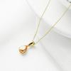 Versatile Personality and Temperament Zircon Necklace Simple Waterdrop Necklaces Fashion Age Reduction Colored Jewelry